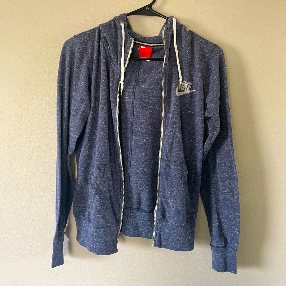 Nike Vintage Gym Zip Up Hoodie Sweatshirt